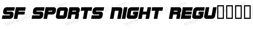 SF Sports Night Regu字体转换